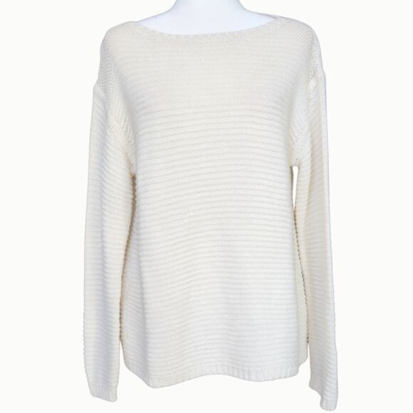 HIHO Designed in Tortola BVI Cream Alpaca Blend Knit Sweater | Women's M - Picture 5 of 11